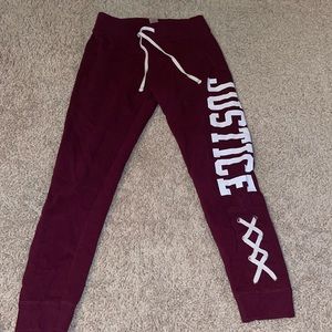 Justice sweatpants